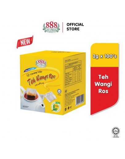 888 Teh Wangi Ros Pot Bag - 2g x 100's