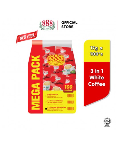 888 3 In 1 Instant White Coffee Mega Pack
