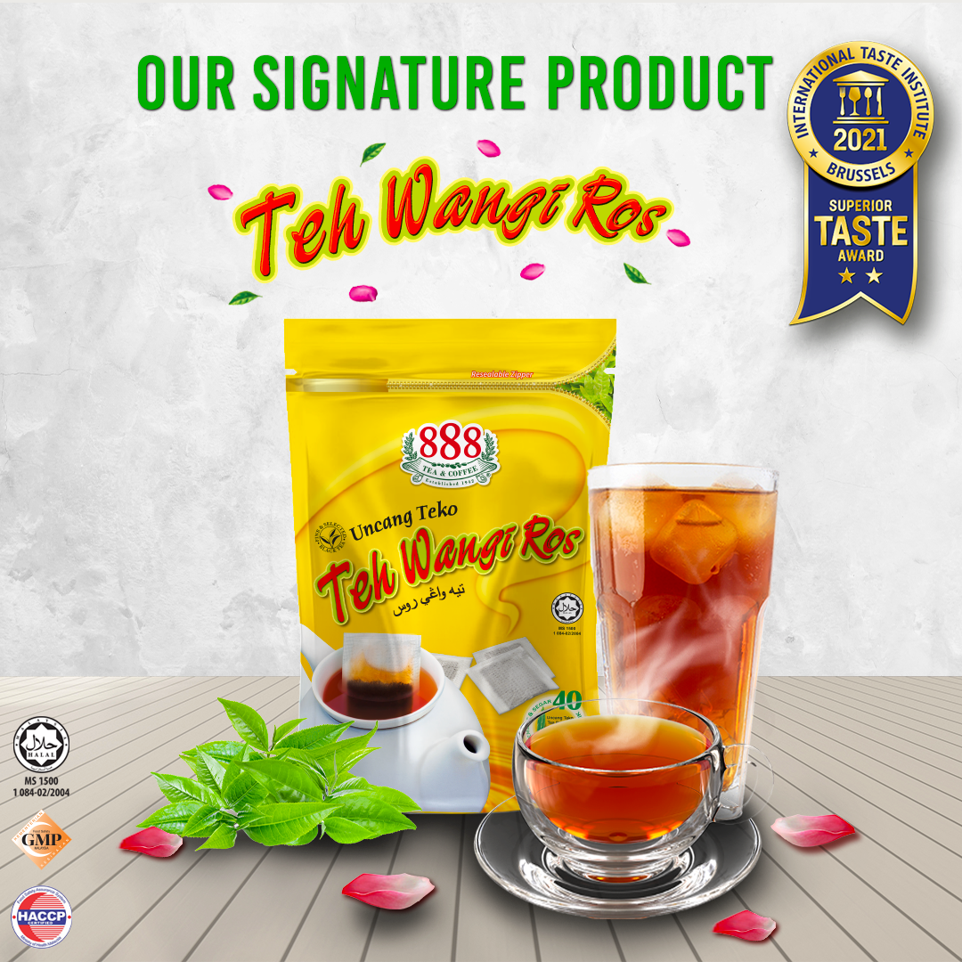 888 Teh Wangi Ros Pot Bag - 2g x 40's The International Taste Institute ...